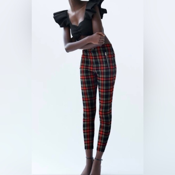 Zara Pants & Jumpsuits Zara Plaid Pants Poshmark